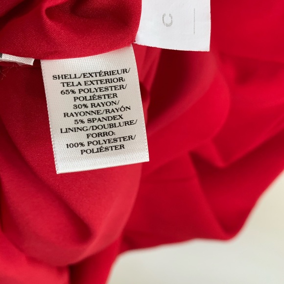 Ann Taylor Red Pencil Skirt - Picture 4 of 6